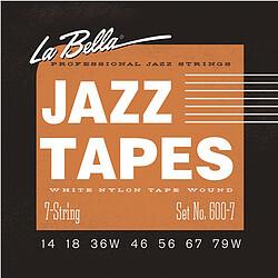 La Bella Jazz Tapes 600-7 Wh.Nylon 7-Str (7 x, Gitarre)
