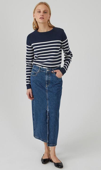 Produktbild La Redoute Collections Matrosenpullover aus Bio-Baumwolle (L)