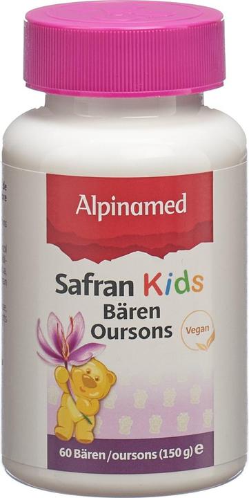 Actual product image Alpinamed Saffron Kids Bears (60 Piece, Pills, 228 g)