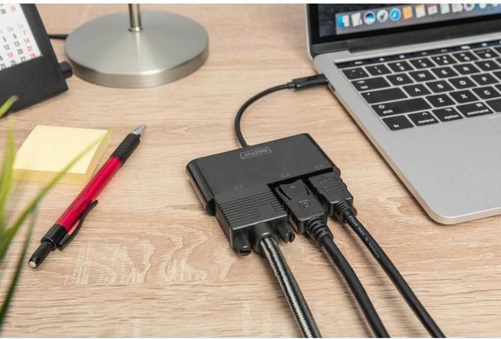 Produktbild Digitus USB Typ-C zu (HDMI, DP, VGA, 8.80 cm)