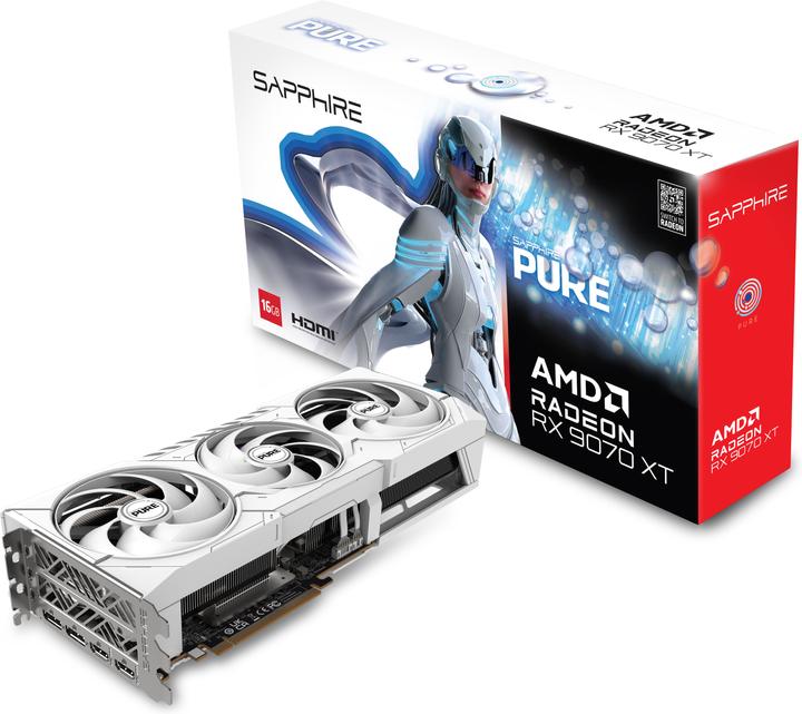 Image du produit Sapphire Pure Radeon RX 9070 XT Gaming OC (16 Go)
