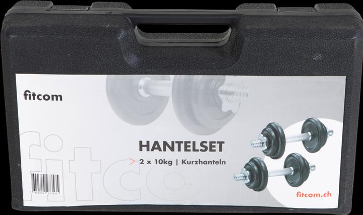 Actual product image Fitcom Dumbbell Set 2x 10 Kg (4 x 2.5 kg, 4 x 1.25 kg)