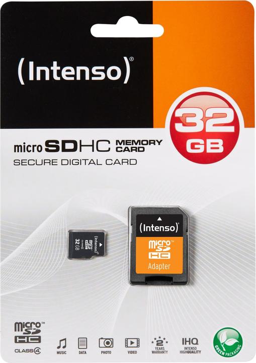Actual product image Intenso microSD Class 4 (32 GB, microSDHC)