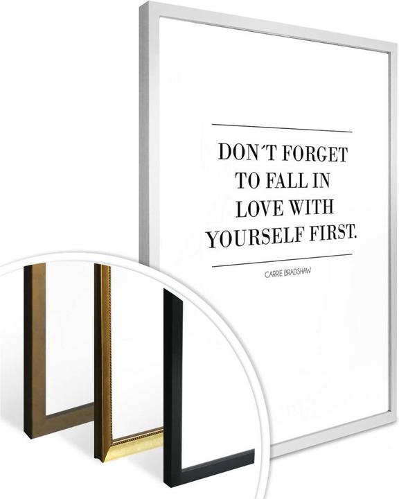Produktbild Trenddeko Don't forget to fall in love (24 x 30 cm)