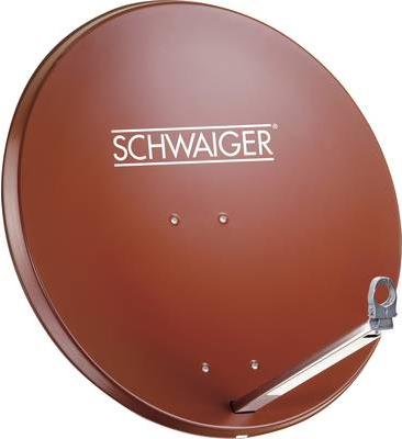 Produktbild Schwaiger SAT Anlage 80 cm 4 Teilnehmer Quad-LNB (mit Switch) Ziegel-Rot (Parabolantenne, 38.50 dB, DVB-S / -S2)