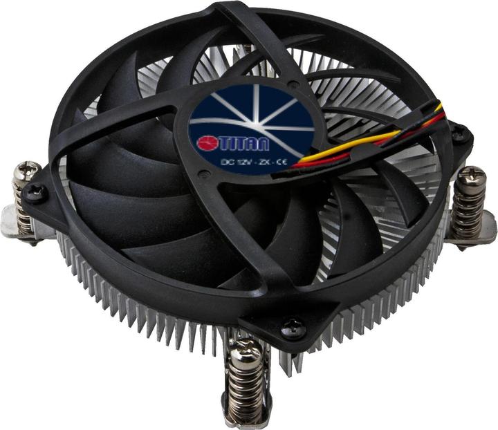 Actual product image Titan CPU copper cooler for Intel, low profile design For socket 1155, 1156 (96 mm)