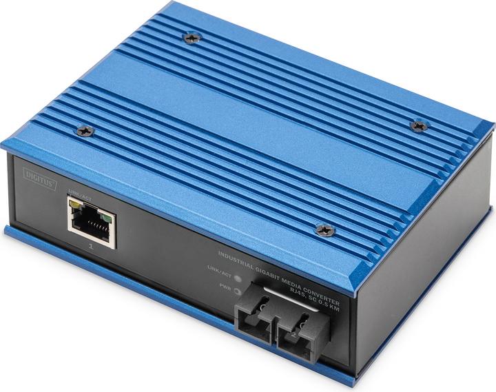 Produktbild Digitus Industrieller Gigabit Medien Konverter RJ45, SC 0.5km (1 Ports)