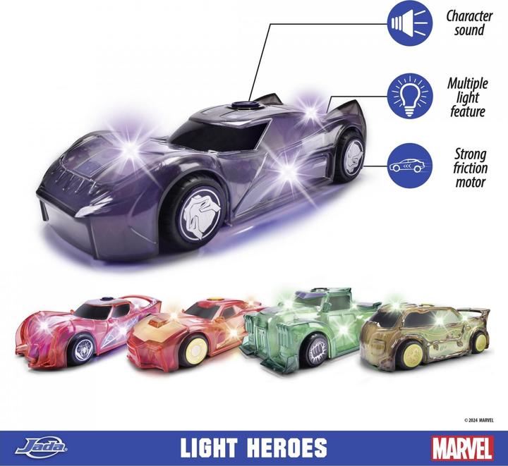 Image du produit Jada Marvel Light Black Panther 1:32