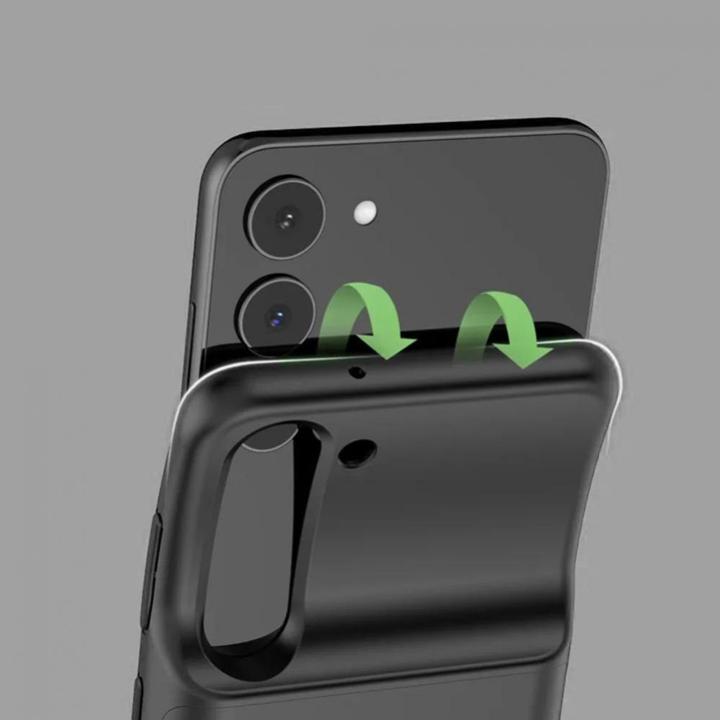 Productafbeelding Tech-Protect PowerCase hoesje voor Samsung Galaxy S24 Ultra met 5000mAh powerbank - zwart (Samsung Galaxy S24 Ultra)
