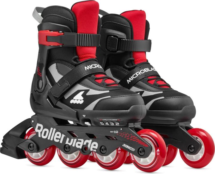 Actual product image Rollerblade Inline-Skates Microblade Combo Schwarz/Rot, 33-36.5 (33, 36.5)