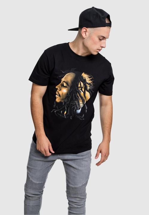 Actual product image Mister Tee Bob Marley Lion Face Tee (XS)