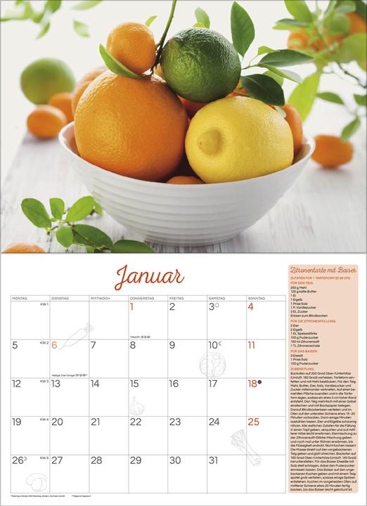Produktbild Kchenkalender 2025 (42 x 29 cm, Harter Einband, Deutsch)