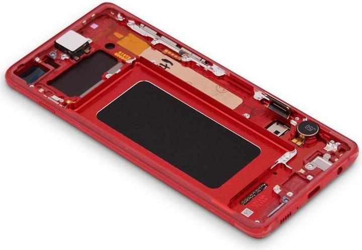 Actual product image Samsung Original Galaxy S10 Plus Display LCD Touch Red (Display, Galaxy S10+)
