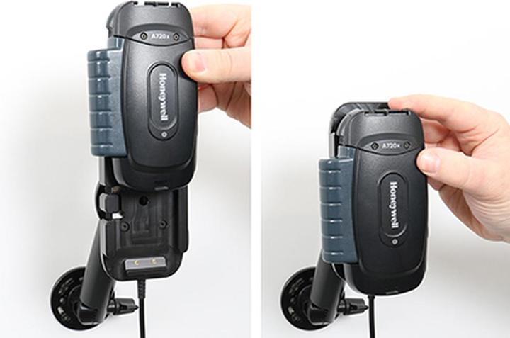 Produktbild Brodit Halter Aktiv, 12/24V, für HONEYWELL A720x, mit Schwingungsdämpfern