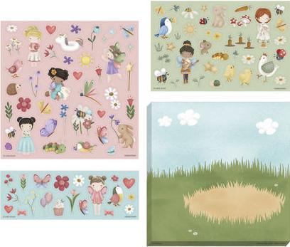 Little Dutch Stickerset 3 Blätter Rosa&Friends