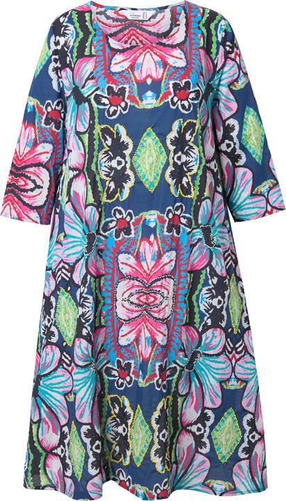 Produktbild Miamoda Midikleid, A-Linie, florales Muster, 3/4-Ärmel (52)