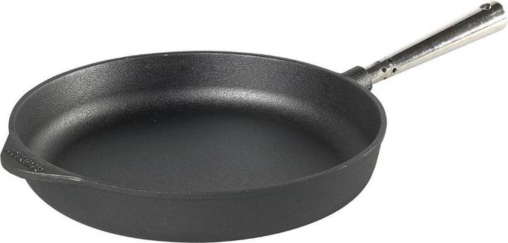 Skeppshult Gusseisen Pfanne 28 cm Stahlgriff (28 cm, Bräter + Schmortopf, Gusseisen)