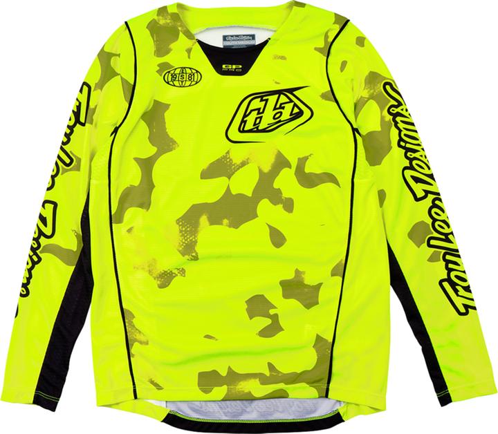 Produktbild Troy Lee Designs GP Pro Jersey, Blotted, flo yellow, youth S (S)