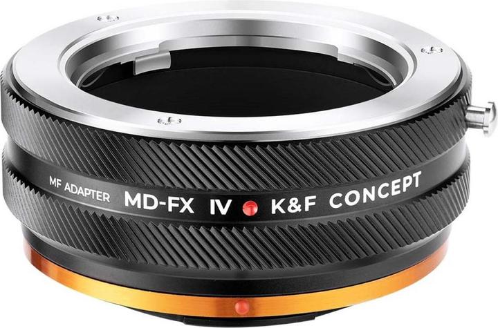 Actual product image K&F Concept High Precision lens adapter, matte paint, orange, MD-FX IV PRO
