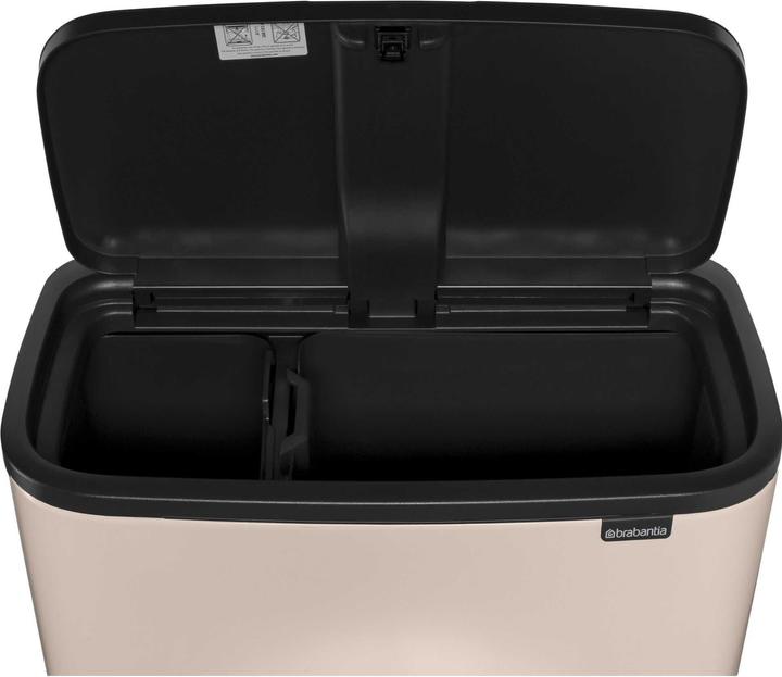 Immagine prodotto Brabantia Cestino per il riciclaggio Bo Touch Bin 11 l/23 l, Beige chiaro (34 l)