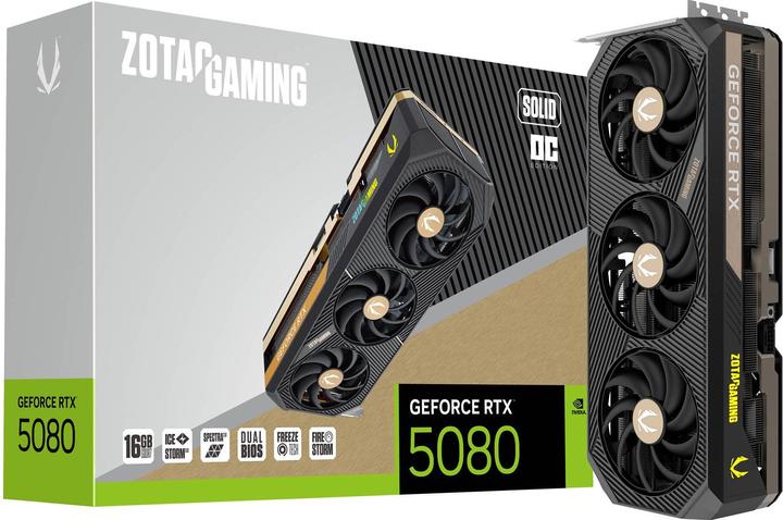 Image du produit Zotac GeForce RTX 5080 Solid OC (16 Go)