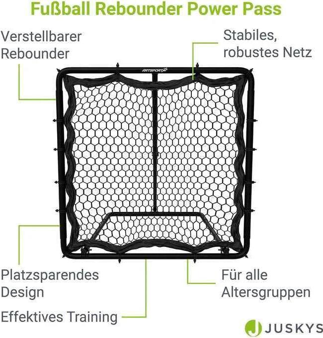 Actual product image Juskys Fussball Rebounder Power Pass