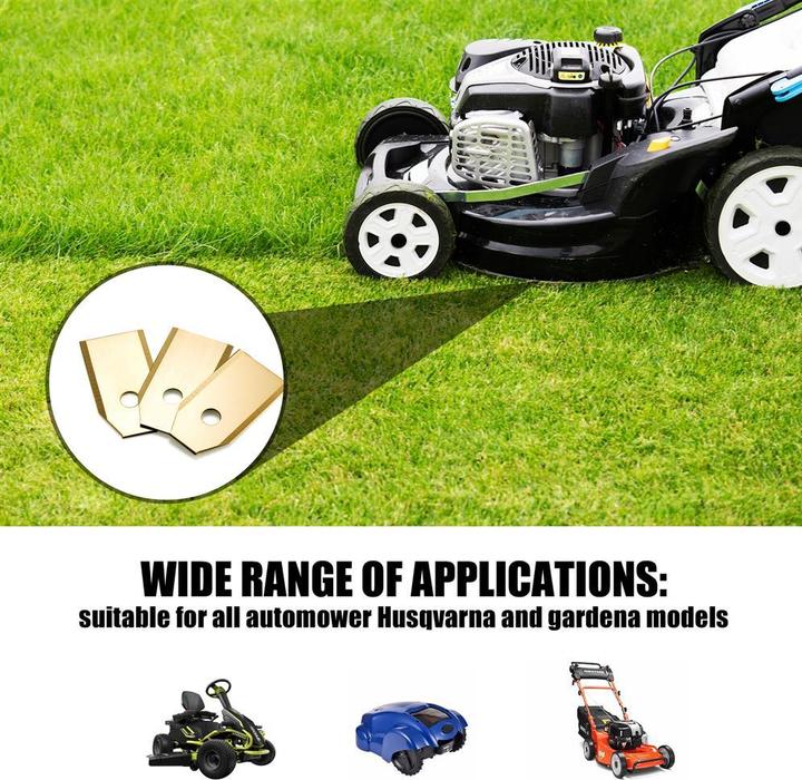 Actual product image Intirilife 30x robotic lawnmower replacement blades (Mowing robot, Garden machinery spare parts)