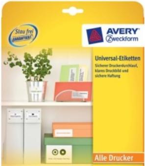 Actual product image Avery Universal Labels