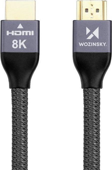 Immagine prodotto Wozinsky cavo HDMI 2.1 8K 60 Hz 48 Gbps / 4K 120 Hz / 2K 144 Hz 5 m Argento (WHDMI-50) (5 m, HDMI)