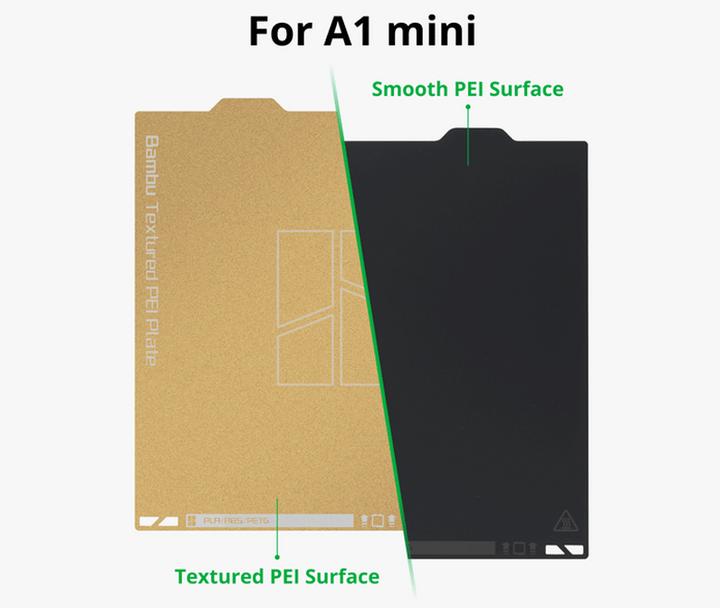 Actual product image Bambu Lab Dual-Texture PEI Plate - A1 Mini (Plate)
