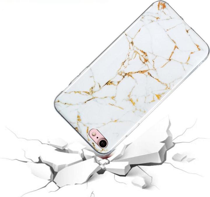 Immagine prodotto Cover-Discount iPhone SE / 8 / 7 - Custodia in gomma siliconica in marmo bianco (Apple iPhone 8, Apple iPhone 7)