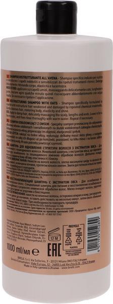 Immagine prodotto Numero Shampoo Ristrutturante con Avena restrukturyzujący szampon z owsem 1000ml (1000 ml, Shampoo liquido)