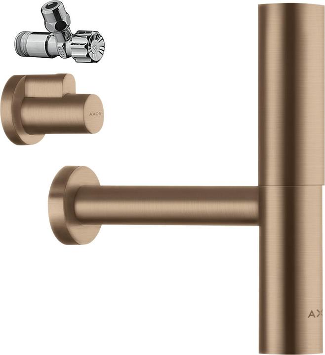 hansgrohe Axor Flowstar Designsiphon Set, mit zwei Eckventil und Schubern, 51304 (1 1/4")