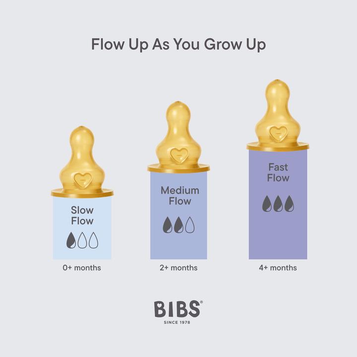 Produktbild Bibs Anti Kolik Flasche Latex 150 ml Slow Flow Blush (150 ml)