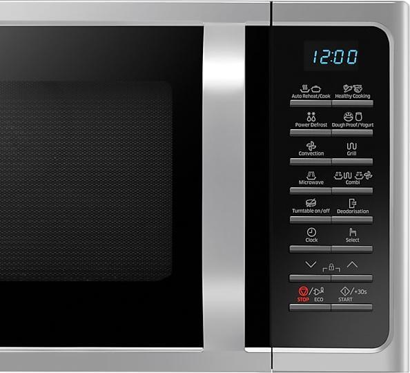 Produktbild Samsung MC28H5015CS Mikrowellenherd Flaches Gerät Kombi-Mikrowelle 28 L 900 W Silber (28 l)