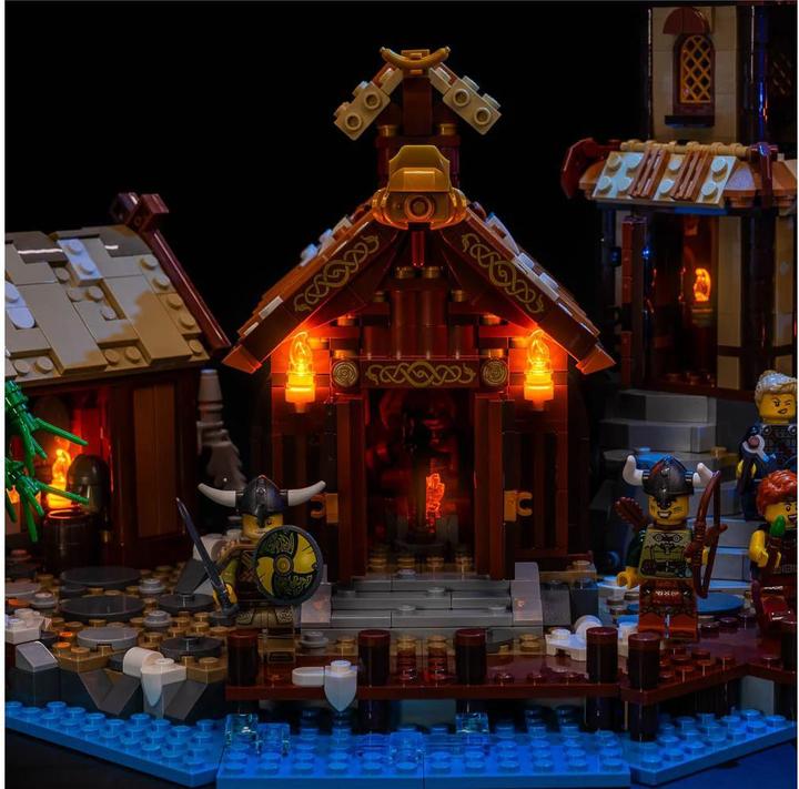 Produktbild Light my bricks LED Licht Set für LEGO® 21343 Wikingerdorf