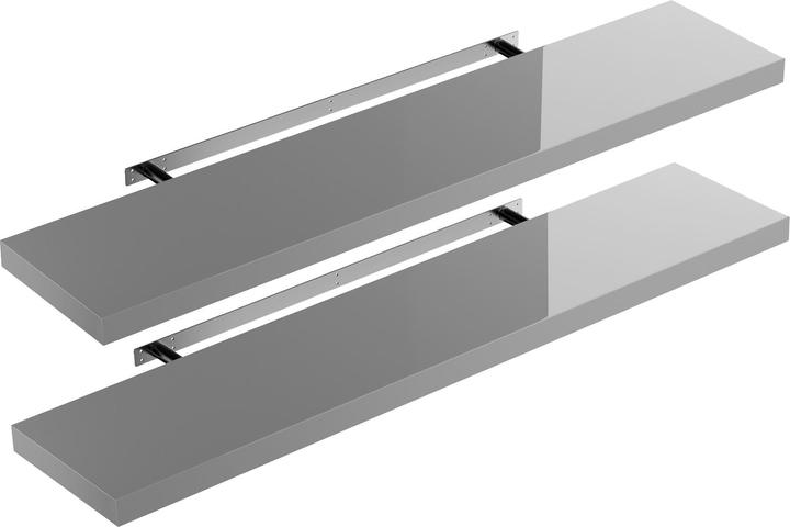 Set of 2 high gloss grey