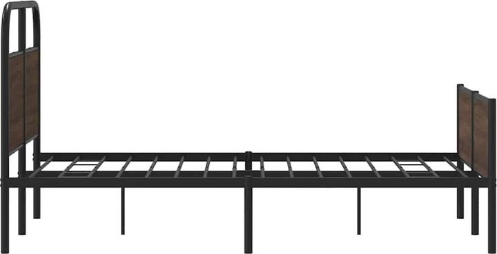 Actual product image VidaXL Bed frame without mattress 120x190 cm brown oak-look (120 x 190 cm)
