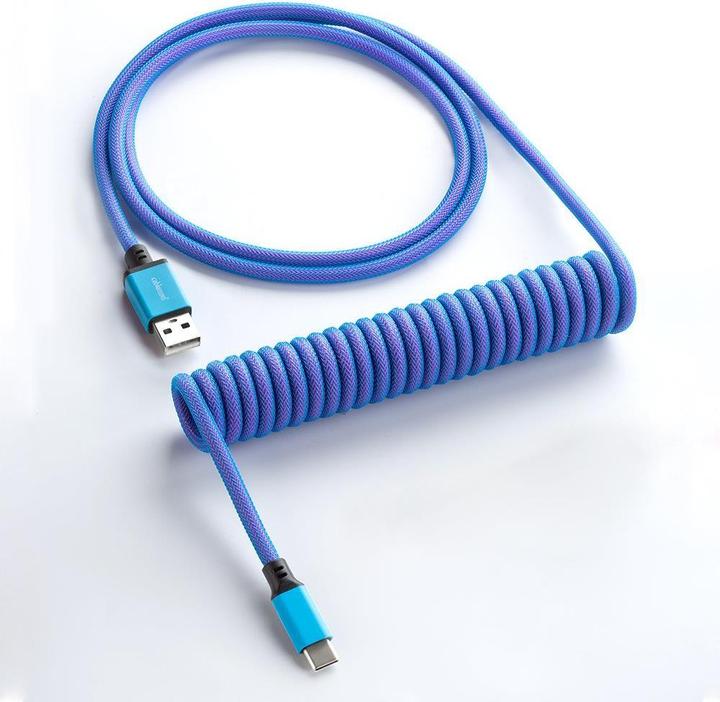 Produktbild CableMod Classic Coiled Keyboard Cable USB-C zu USB Typ A, Galaxy (1.50 m, USB 2.0)