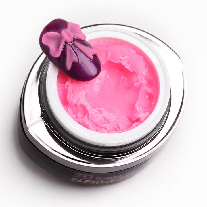 BrillBird 3D Forming Gel Pink 3ml (Pink, Gel-Effekt Nagellack)