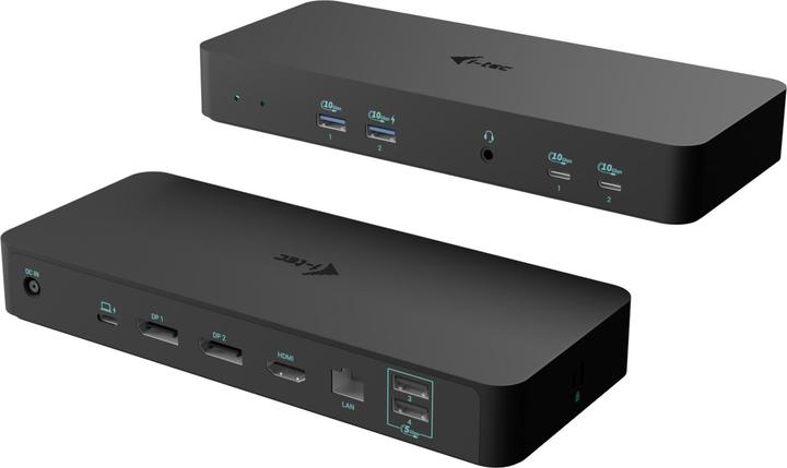 i-tec USB-C Intelligent Triple DS+PD 100, USB-C (USB-C, 8 Ports)