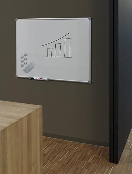Actual product image Maul Whiteboard, sheet steel, plastic coated, WxH 3000 x 1200 mm. (120 x 300 cm)
