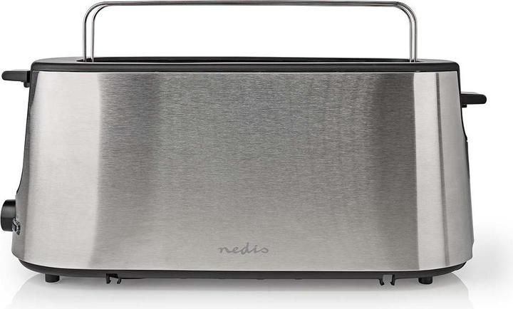 Image du produit Nedis Grille-pain Acier inoxydable Série 1 Fentes Niveaux de brunissage : 6 Fonction décongélation (Prise UE)