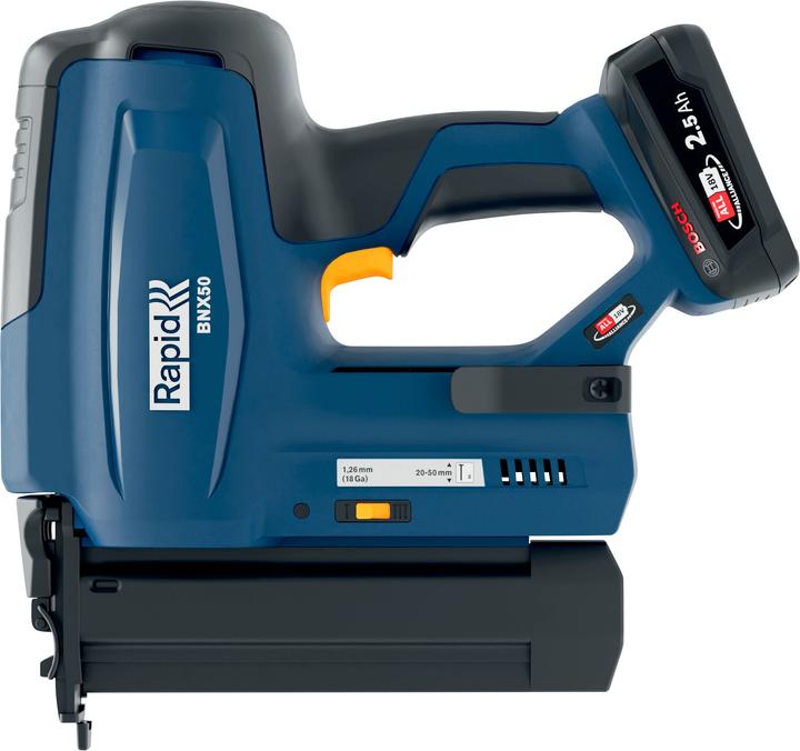 Rapid BNX50 Akku-Nagler 18V P4A im Koffer inkl Akku und Ladegerät