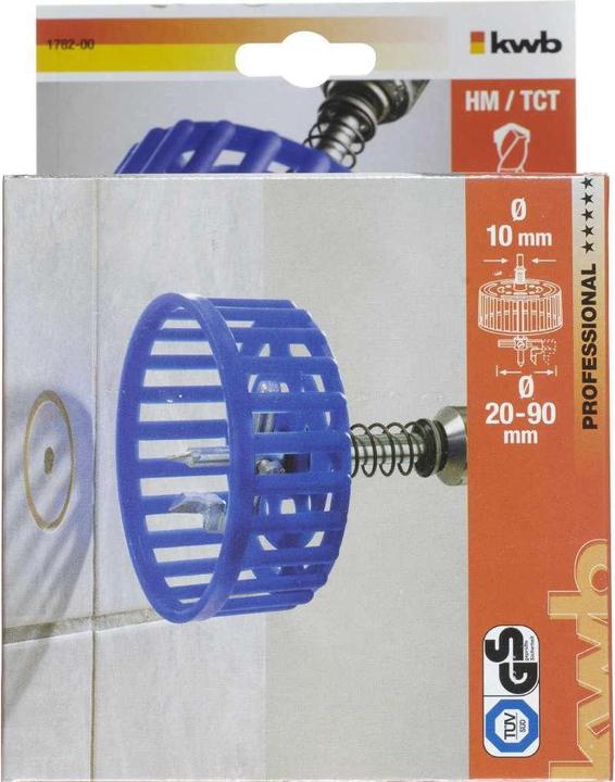 Immagine prodotto kwb Fresa a cerchio in metallo duro con gabbia di protezione (9 mm)