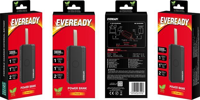 Produktbild Eveready Externer Akku (30000 mAh, 111 Wh)