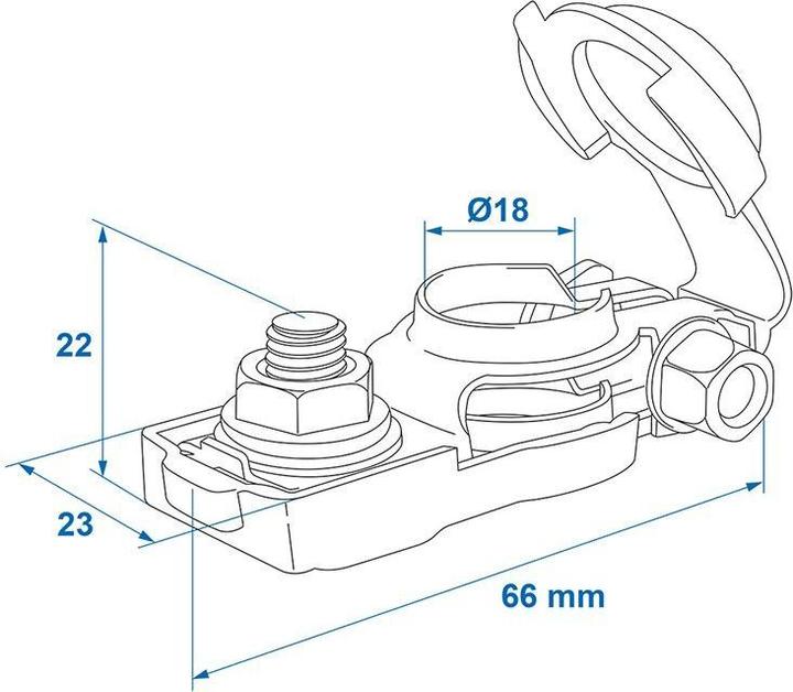 Produktbild ProPlus Batteriepolklemmen Set (+) und (-) mit Kunststoffbeschichtung rot/schwarz im Blister