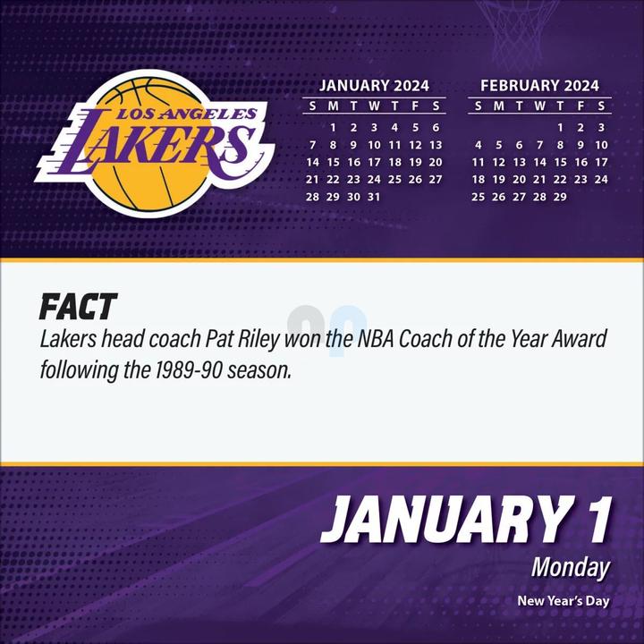 Image du produit NBA - Los Angeles Lakers - Calendrier quotidien détachable dans une boîte2024 (Espagnol, Anglais, Italien, Français, Allemand)
