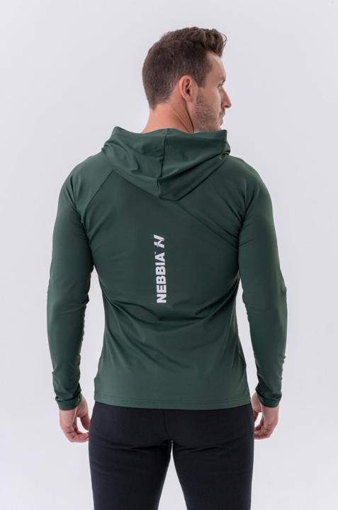 Immagine prodotto Nebbia Maglietta a maniche lunghe con cappuccio 330 verde scuro (XL)