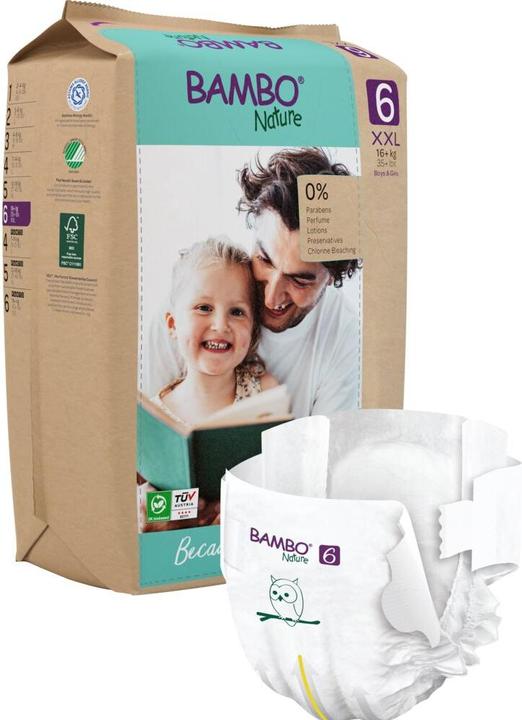 Produktbild Bambo Nature, Gr. 6, 16+ kg, Papier Verpackung (Gr. 6, 20 Stück)